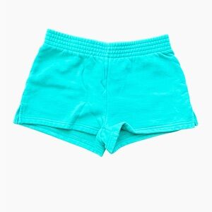 Tna Turquoise Cozy Fleece Shorts Size XS
